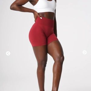 Nvgtn Carmine Solid Seamless Short